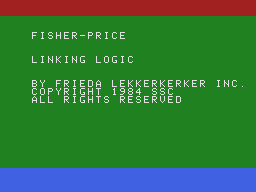 Linking Logic title screen for Colecovision